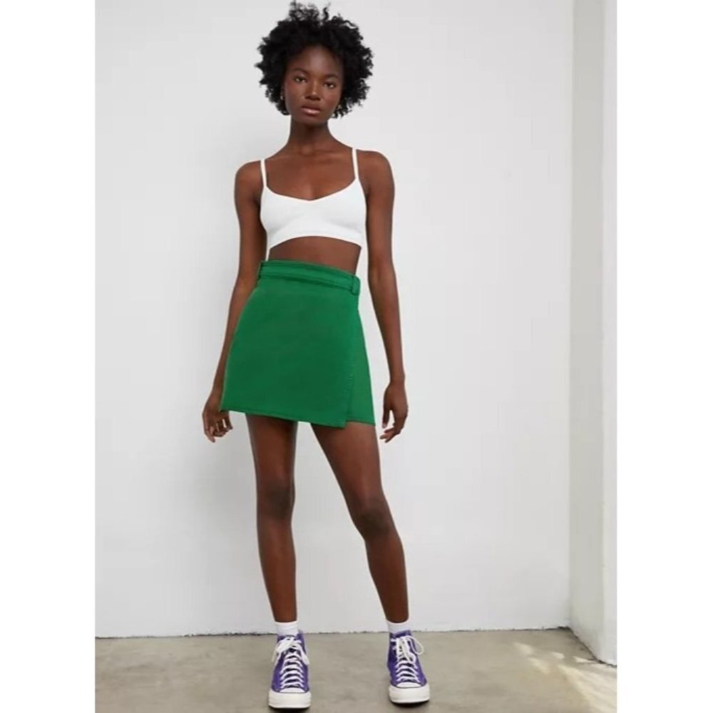 Aritzia Green Mini Skirt